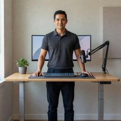 Portrait of Daniel Reyes, desk setup reviewer