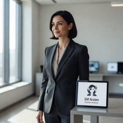 Portrait of Elif Arslan, display reviewer