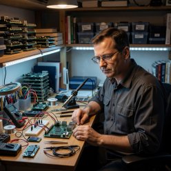 Portrait of Tomasz Wierzba, single-board computer reviewer